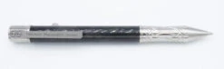 TwoSun Tactical Pen Carbon Fiber/Titanium Body Black Ink PEN-24-SATIN