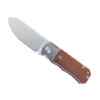 TwoSun Folding Knife Brown Micarta/Titanium Handle Satin D2 Plain Edge TS349 Micarta