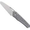 TwoSun Button Lock Folding Knife Gray Titanium Handle D2 Plain Edge TS193 -Twosun TS 193 01 87737.1676663260