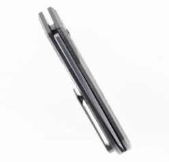 TwoSun Button Lock Folding Knife Gray Titanium Handle D2 Plain Edge TS193 -Twosun TS 193 05 55076.1676663259