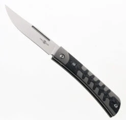 TwoSun TS123-M390-CF Slip Joint Knife Titanium + Carbon Fiber Inlay Handle Plain M390 Blade