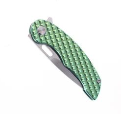TwoSun Folding Knife Green Titanium Handle M390 Plain Edge TS177-GREEN -Twosun TWOSUN 177 G 01 10401.1689173649