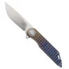 TwoSun Flipper Folding Knife Color Titanium Handle M390 Plain Edge TS308-Color -Twosun TWOSUN 308C 05 55657.1681925820