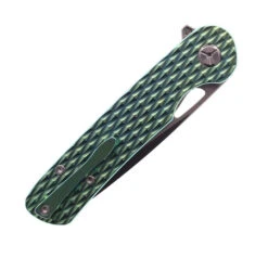 Two Sun Tepe Folding Knife Green Titanium Handle M390 Plain Edge TS328-GRN -Twosun TWOSUN 326 M390 GREEN 06 58334.1694632317