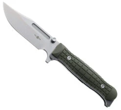 TwoSun Flipper Folding Knife Green G10 Handle D2 Plain Edge TS418 GREEN