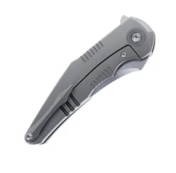 Two Sun Folding Knife Black Titanium/Micarta Handle N690 Plain Edge TS426-SAND -Twosun TWOSUN 426 SAND 03 49520.1695134897