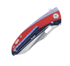 Two Sun Folding Knife Red/Black G10/Titanium Handle K110 Plain Edge TS432-Color -Twosun TWOSUN 432 COLOR 03 93484.1695134806