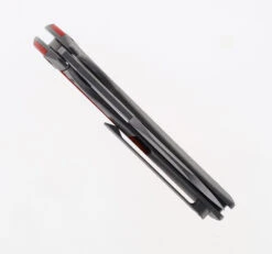 Two Sun Folding Knife Red/Black G10/Titanium Handle K110 Plain Edge Satin Finish TS432-Satin -Twosun TWOSUN 432 SATIN 02 91999.1695134858