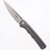 TwoSun TS89-M390 Frame Lock Flipper Folding Knife Titanium Handle Plain M390 Blade