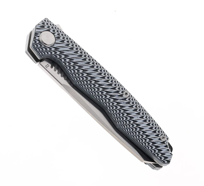 TwoSun TS16-G10 Folding Pocket Knife Black G10 Handle Plain D2 Satin Blade 5 TwoSun TS16-G10 Folding Pocket Knife Black G10 Handle Plain D2 Satin Blade - Image 3