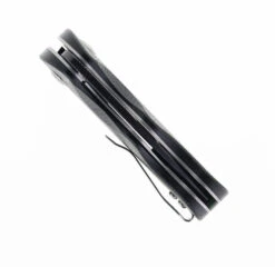 TwoSun TS506 Flipper Pocket Knife David Chen Design Black/Green Micarta Handle N690 Blade -Twosun TWOSUN TS506 02 22929.1690904916