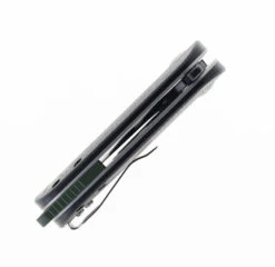 TwoSun TS506 Flipper Pocket Knife David Chen Design Black/Green Micarta Handle N690 Blade -Twosun TWOSUN TS506 04 05860.1690904916