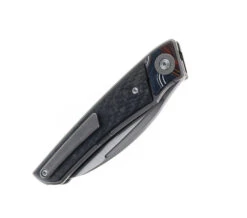 TwoSun Folding Knife Black G10/Carbon Fiber Handle M390 Plain Edge TS344-M390 -Twosun TwoSun 344 M3 02 97060.1675275059