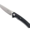 TwoSun Pocket Knife Black Micarta Handle D2 Plain Edge TS81-D2-Micarta