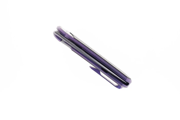 TwoSun Front Flipper Pocket Knife Purple Titanium & Carbon Fiber Handle M390 Blade TS389-PUR 6 TwoSun Front Flipper Pocket Knife Purple Titanium & Carbon Fiber Handle M390 Blade TS389-PUR - Image 4