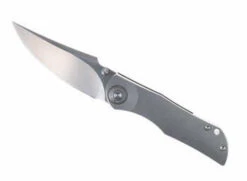 TwoSun Folding Knife Gray Titanium Handle M390 Plain Edge TS269-M390